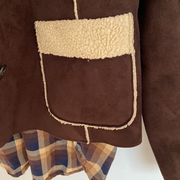 Beautiful Brown Winter Suede Jacket - Picture 13 of 15